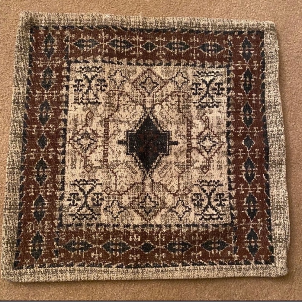 Pair of Embroidered Pillow Case